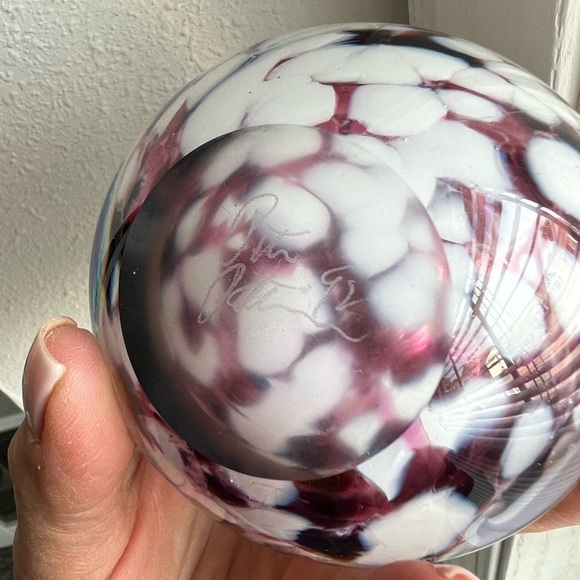 Art Glass Decanter Signed Peter Patterson 92 | Multicolor Swirl | Collectible. - Picture 8 of 8